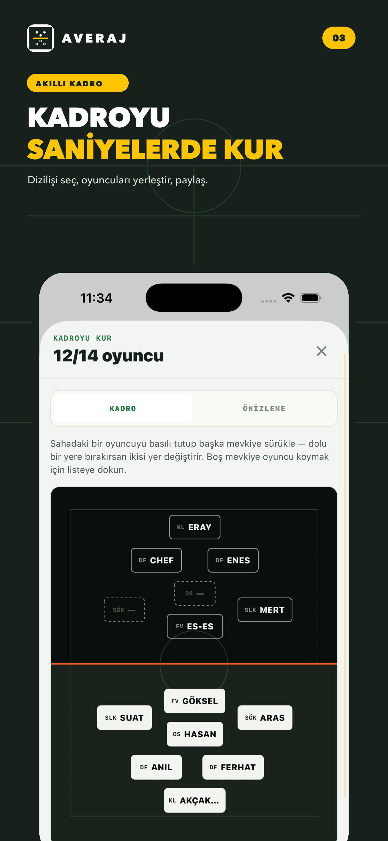 Averaj kadro ekranı